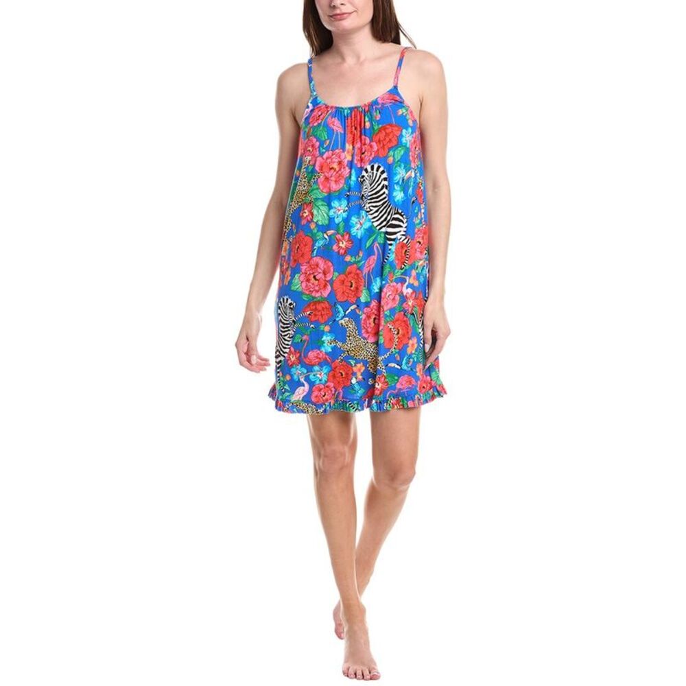 Room Service Womens  Sleep Chemise, Blue